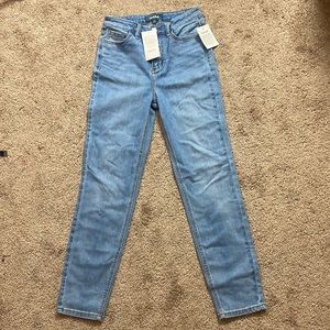 Modcloth light Blue jeans size 2 style 80’s slim straight leg
